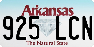AR license plate 925LCN