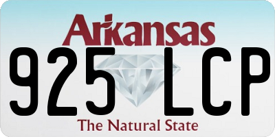 AR license plate 925LCP