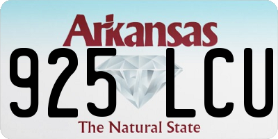 AR license plate 925LCU