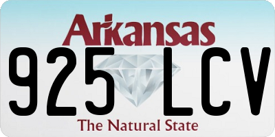 AR license plate 925LCV
