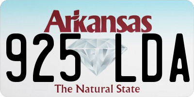 AR license plate 925LDA