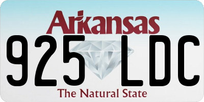 AR license plate 925LDC