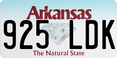AR license plate 925LDK