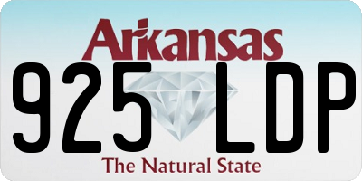 AR license plate 925LDP