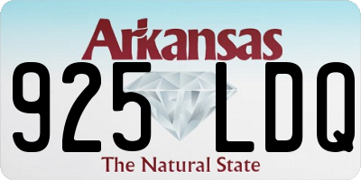 AR license plate 925LDQ