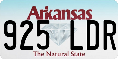 AR license plate 925LDR