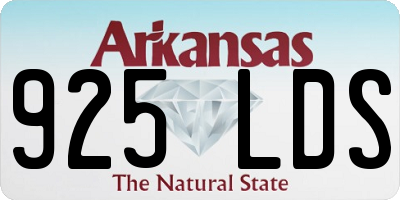 AR license plate 925LDS