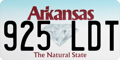 AR license plate 925LDT