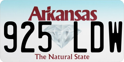 AR license plate 925LDW