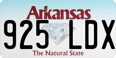 AR license plate 925LDX