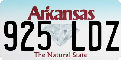 AR license plate 925LDZ