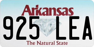 AR license plate 925LEA