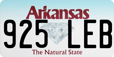 AR license plate 925LEB