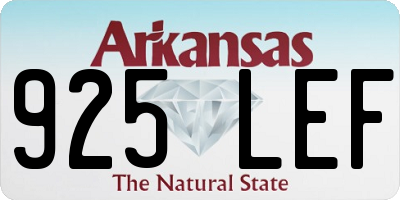 AR license plate 925LEF