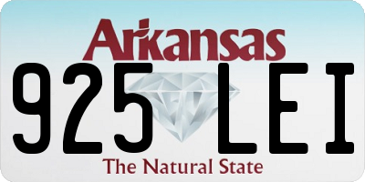 AR license plate 925LEI