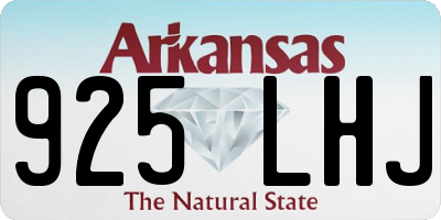 AR license plate 925LHJ