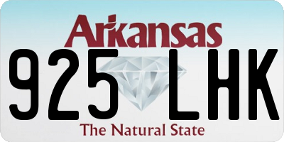 AR license plate 925LHK