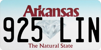 AR license plate 925LIN