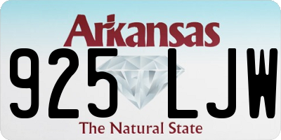 AR license plate 925LJW