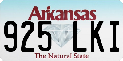 AR license plate 925LKI
