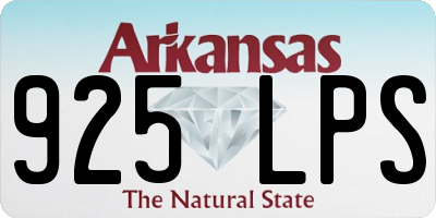 AR license plate 925LPS