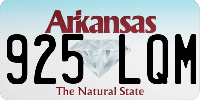 AR license plate 925LQM