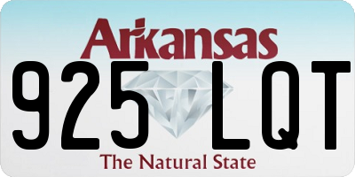 AR license plate 925LQT