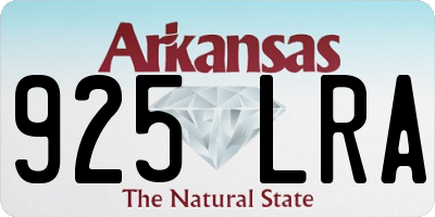 AR license plate 925LRA
