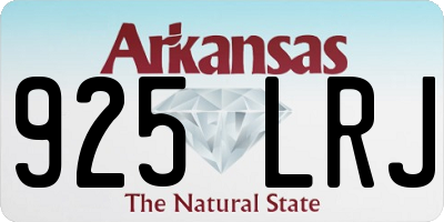 AR license plate 925LRJ