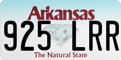 AR license plate 925LRR