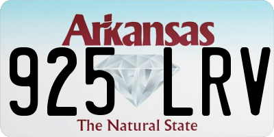 AR license plate 925LRV