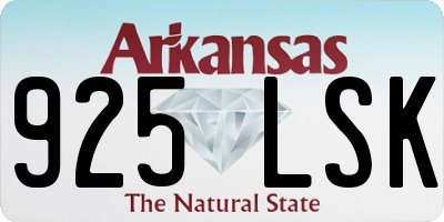 AR license plate 925LSK