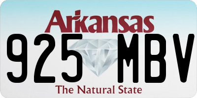 AR license plate 925MBV