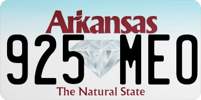 AR license plate 925MEO