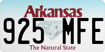 AR license plate 925MFE
