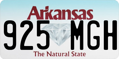 AR license plate 925MGH
