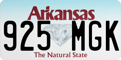 AR license plate 925MGK