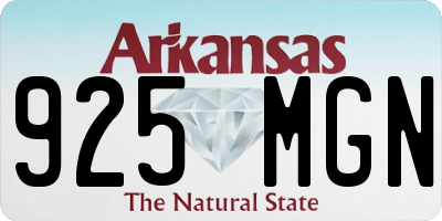 AR license plate 925MGN