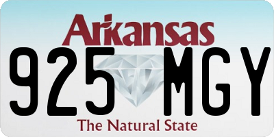 AR license plate 925MGY