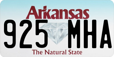 AR license plate 925MHA