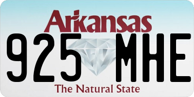 AR license plate 925MHE
