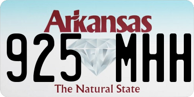 AR license plate 925MHH