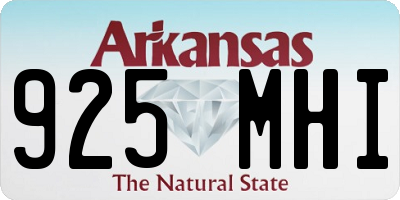 AR license plate 925MHI