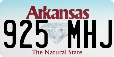 AR license plate 925MHJ