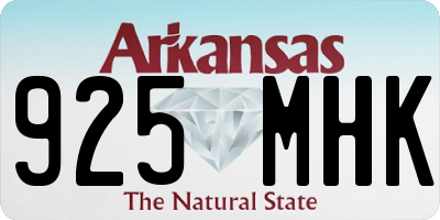 AR license plate 925MHK