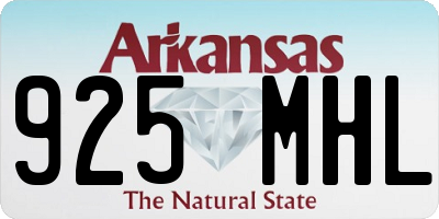 AR license plate 925MHL