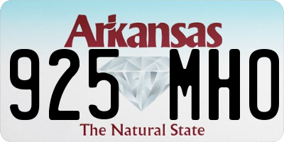 AR license plate 925MHO