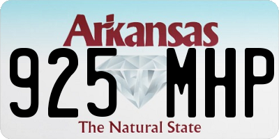 AR license plate 925MHP