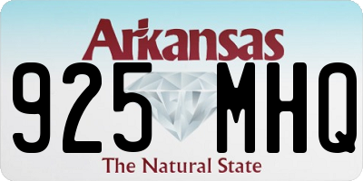AR license plate 925MHQ