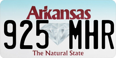 AR license plate 925MHR